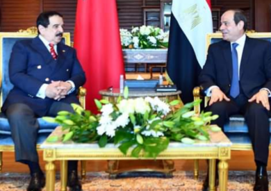 السيسي وملك البحرين